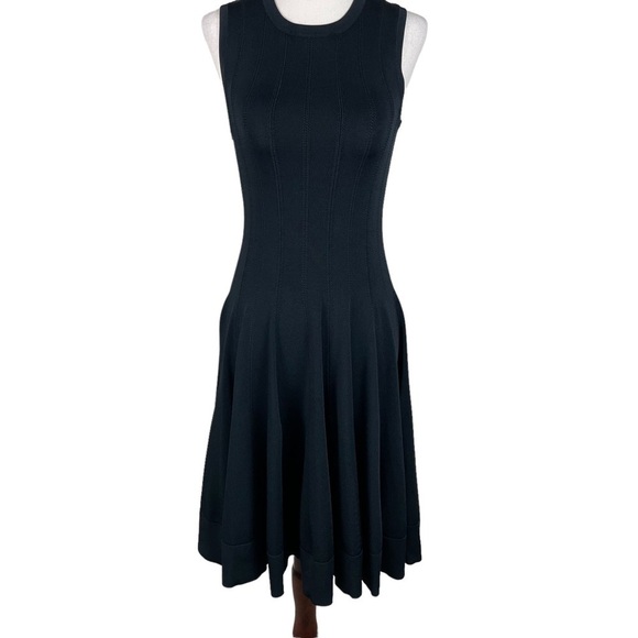 A.L.C Black Fit and Flare Dress - Picture 1 of 9